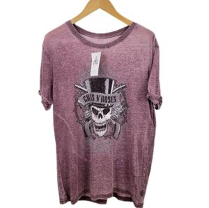 🆕️Guns N' Roses Graphic Unisex Burnout Short-sleeved T-shirt